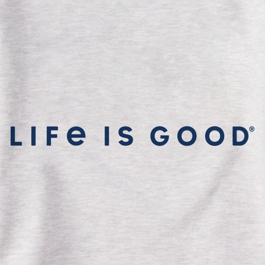 Men Life is Good Sweatshirts & Hoodies | Men'S Branded Clean Lig Simply True Fleece Crew Light Heather Gray