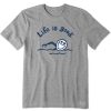 Men Life is Good Graphic Tees | Men'S Vintage Jake Swim Crusher Tee Heather Gray