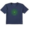 Women Life is Good Boxy Tees | Women'S Celtic Mandala Boxy Crusher Tee Darkest Blue