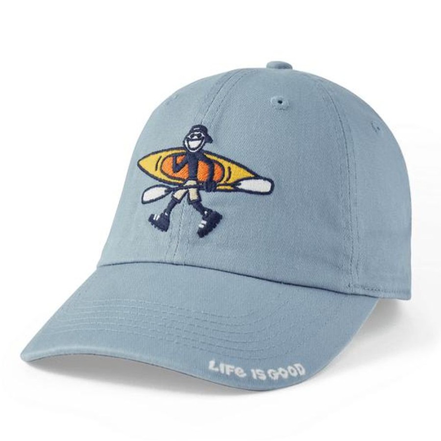 Women Life is Good Hats | Jake Just Add Water Kayak Chill Cap Smoky Blue