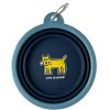 Home Mason Pet Toys | Rocket With Bone Silicone Travel Dog Bowl Darkest Blue