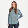 Women Life is Good Sweatshirts & Hoodies | Women'S Lig Wordmark Horizontal Crusher-Flex Hoodie Tunic Smoky Blue