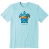 Men Life is Good Graphic Tees | Men'S Nd Turtle Sailboats La Jolla Crusher-Lite Tee Beach Blue