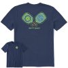 Home Life is Good Pickleball | Men'S Keep It Simple Pickleball Crusher Tee Darkest Blue