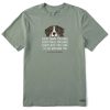 Men Life is Good Graphic Tees | Men'S I'Ll Be Watching You Bernese Short Sleeve Tee Moss Green