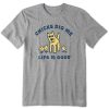 Men Life is Good Graphic Tees | Men'S Rocket Chicks Dig Me Crusher Tee Heather Gray