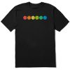 Home Life is Good Pickleball | Men'S Rally Pickleball Spectrum Short Sleeve Tee Jet Black