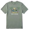 Men Life is Good Graphic Tees | Men'S Jake And Rocket Zero Tasking Short Sleeve Tee Moss Green