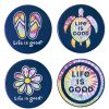 Home Life is Good Coasters | Tie Dye Coaster Set Darkest Blue