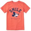 Kids Life is Good Graphic Tees | Kids Clean Steamboat Willie Smile Crusher Tee Mango Orange