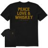 Men Life is Good Graphic Tees | Men'S Wordsmith Crafty Whiskey Short Sleeve Tee Jet Black