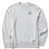 Men Life is Good Sweatshirts & Hoodies | Men'S Lig Vintage Wordmark Stacked Simply True Fleece Crew Light Heather Gray