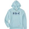 Women Life is Good Sweatshirts & Hoodies | Women'S Clean Steamboat Willie Life Isn'T Easy Simply True Fleece Hoodie Beach Blue