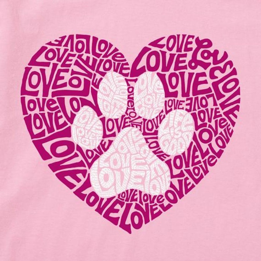 Women Life is Good Sweatshirts & Hoodies | Women'S Animal Heart Simply True Fleece Hoodie Happy Pink