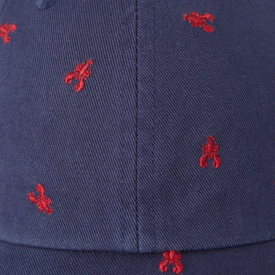 Women Life is Good Hats | Lobster Pattern Chill Cap Darkest Blue