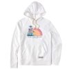 Men Life is Good Sweatshirts & Hoodies | Men'S Here Comes The Sun Rainbow Simply True Fleece Hoodie Cloud White