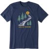 Men Life is Good Graphic Tees | Men'S Good Day Sunshine Piano Path Short Sleeve Tee Darkest Blue