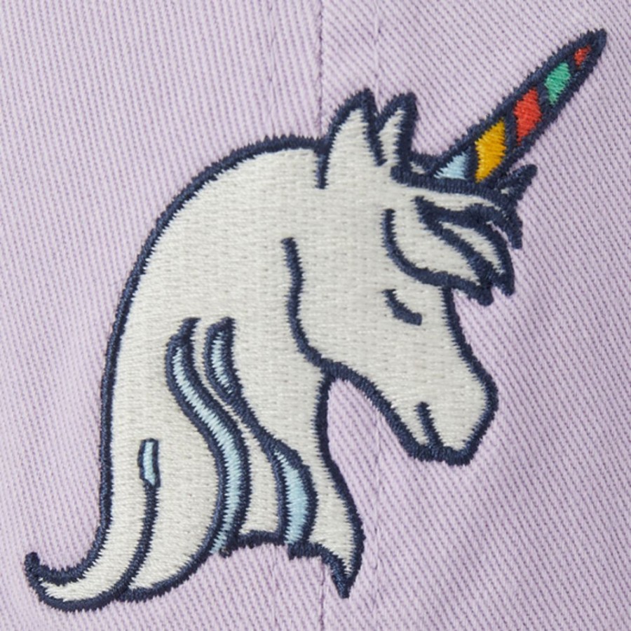 Women Life is Good Hats | Kids Magical Day Unicorn Chill Cap Lilac Purple