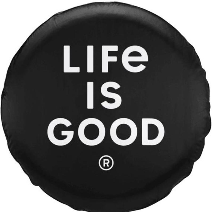 Home Life is Good Tire Covers | Lig Stacked Logo Tire Cover Night Black