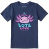 Kids Life is Good Graphic Tees | Kids Whole Lotl Love Crusher Tee Darkest Blue