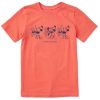 Kids Life is Good Graphic Tees | Kids Clean Steamboat Willie At The Helm Crusher Tee Mango Orange