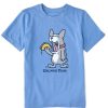 Kids Life is Good Graphic Tees | Kids Frenchy Crunch Time Crusher Tee Cornflower Blue