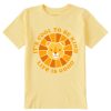 Kids Life is Good Graphic Tees | Kids Clean It'S Cool To Be Kind Lion Crusher Tee Sandy Yellow