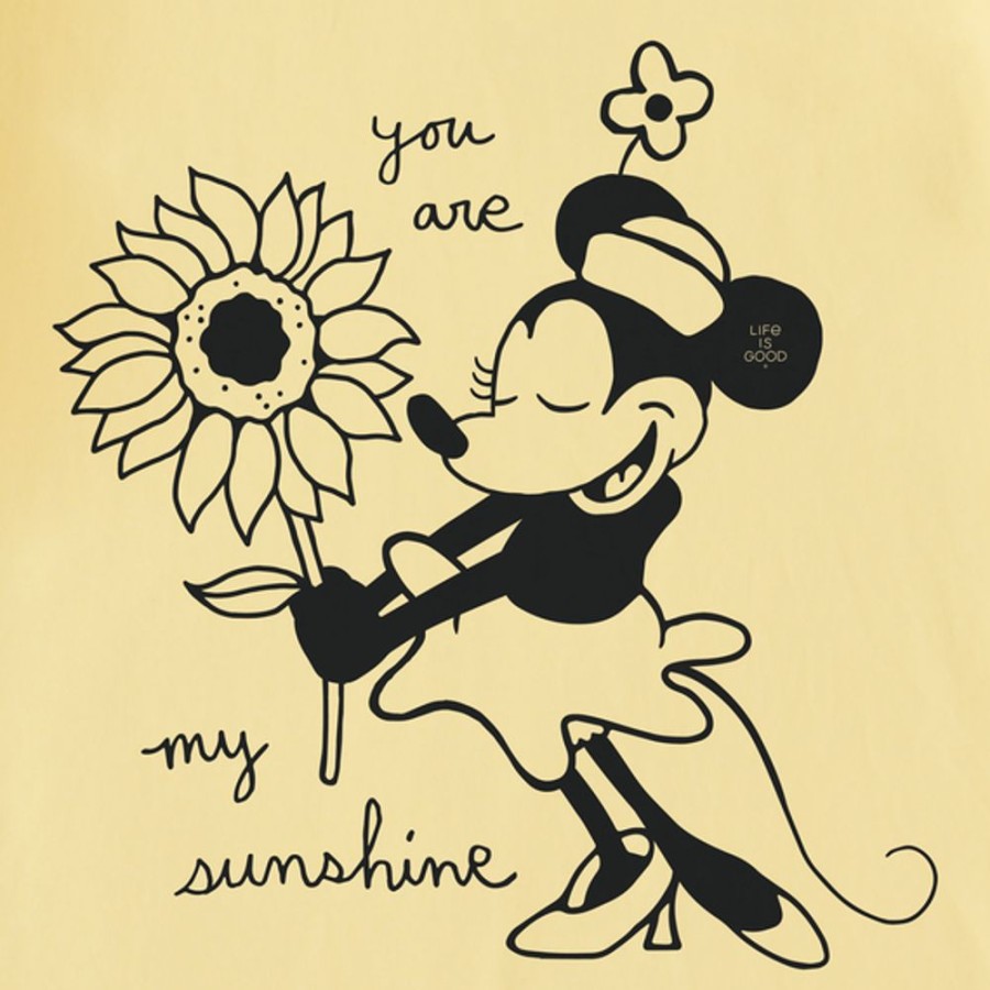 Kids Life is Good Graphic Tees | Kids Clean Miss Steamboat Willie My Sunshine Crusher Tee Sandy Yellow