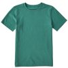 Kids Life is Good Solid Tees | Kids Solid Crusher Tee Spruce Green