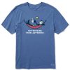 Men Life is Good Graphic Tees | Men'S Not Working Hammock Short Sleeve Tee Vintage Blue