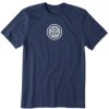 Men Life is Good Graphic Tees | Men'S Lig Vintage Coin Vintage Crusher Tee Darkest Blue