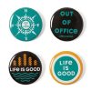 Women Life is Good Pins | Outdoor Positive Pins 4-Pack Multi-Color