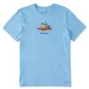 Men Life is Good Graphic Tees | Men'S Rocket Cruisin' Crusher-Lite Tee Cool Blue