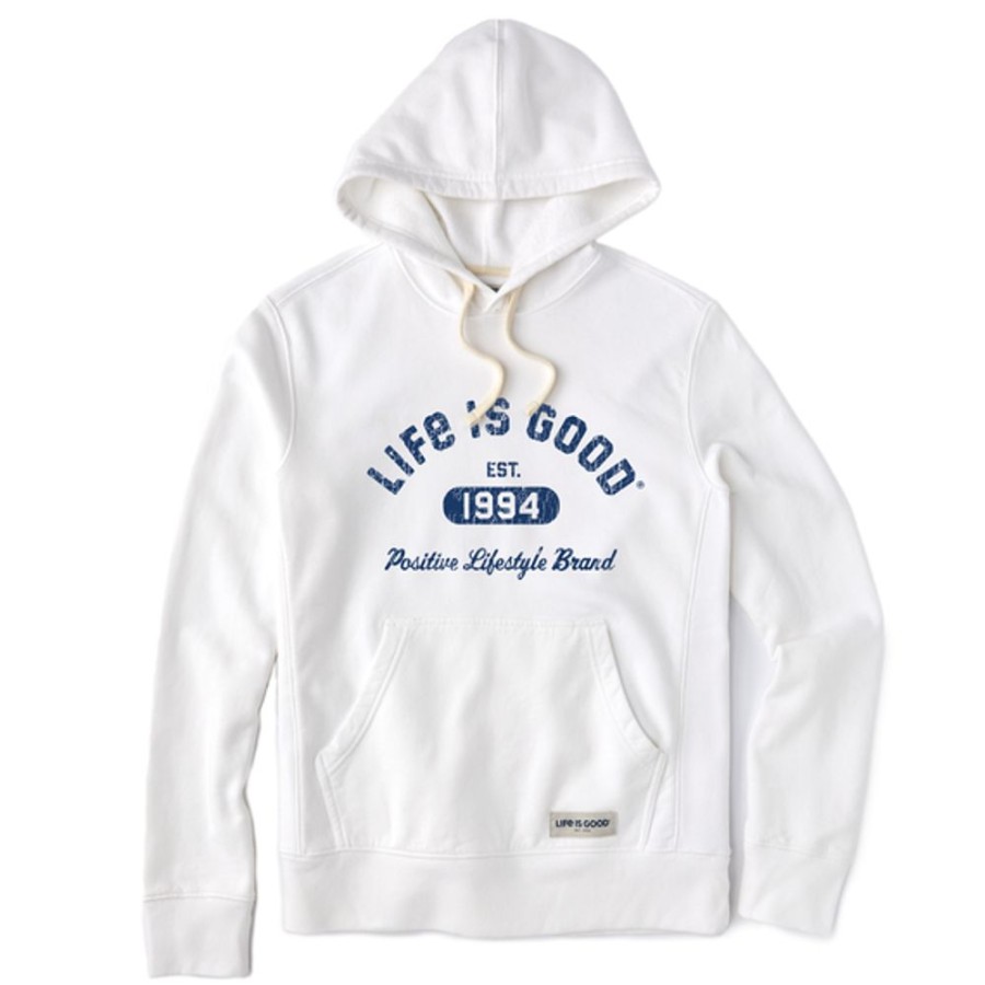 Men Life is Good Sweatshirts & Hoodies | Men'S Positive Lifestyle 1994 Simply True Fleece Hoodie Cloud White