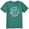 Kids Life is Good Graphic Tees | Kids Let'S Go On An Adventure Crusher Tee Spruce Green