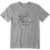 Men Life is Good Graphic Tees | Men'S Jake & Rocket Karma Camp Crusher Tee Heather Gray