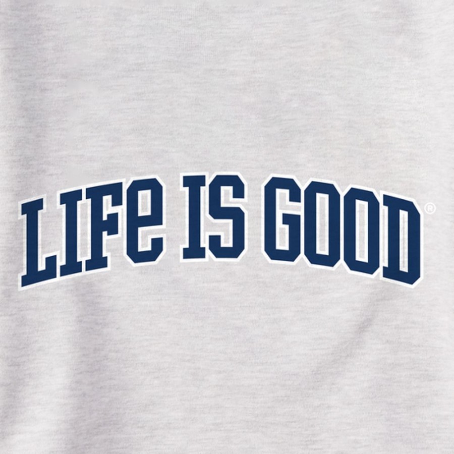 Women Life is Good Sweatshirts & Hoodies | Women'S Branded Athletic 2-Tone Simply True Fleece Hoodie Light Heather Gray