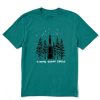 Men Life is Good Graphic Tees | Men'S Gimme Some Space Rocket Crusher Tee Spruce Green