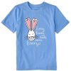 Kids Life is Good Graphic Tees | Kids Every Bunny Needs Some Bunny Crusher Tee Cornflower Blue