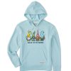 Women Life is Good Sweatshirts & Hoodies | Women'S Garden Gnomies Chillin' Simply True Fleece Hoodie Beach Blue