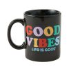 Home Life is Good Mugs | Good Vibes Jake'S Mug Jet Black