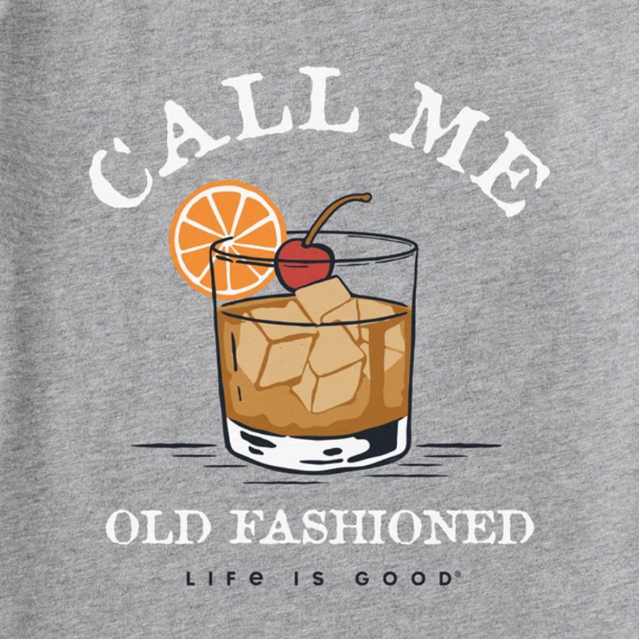 Men Life is Good Graphic Tees | Men'S Call Me Old Fashioned Short Sleeve Tee Heather Gray