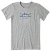 Women Life is Good Graphic Tees | Women'S Airstream Lakeside Crusher Tee Heather Gray