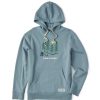 Men Life is Good Sweatshirts & Hoodies | Men'S Hiking Through The Woods Simply True Fleece Hoodie Smoky Blue