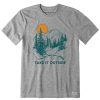 Men Life is Good Graphic Tees | Men'S Take It Outside Mountains Crusher Tee Heather Gray