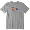 Men Life is Good Graphic Tees | Men'S Pumpkin + Pie Crusher Tee Heather Gray