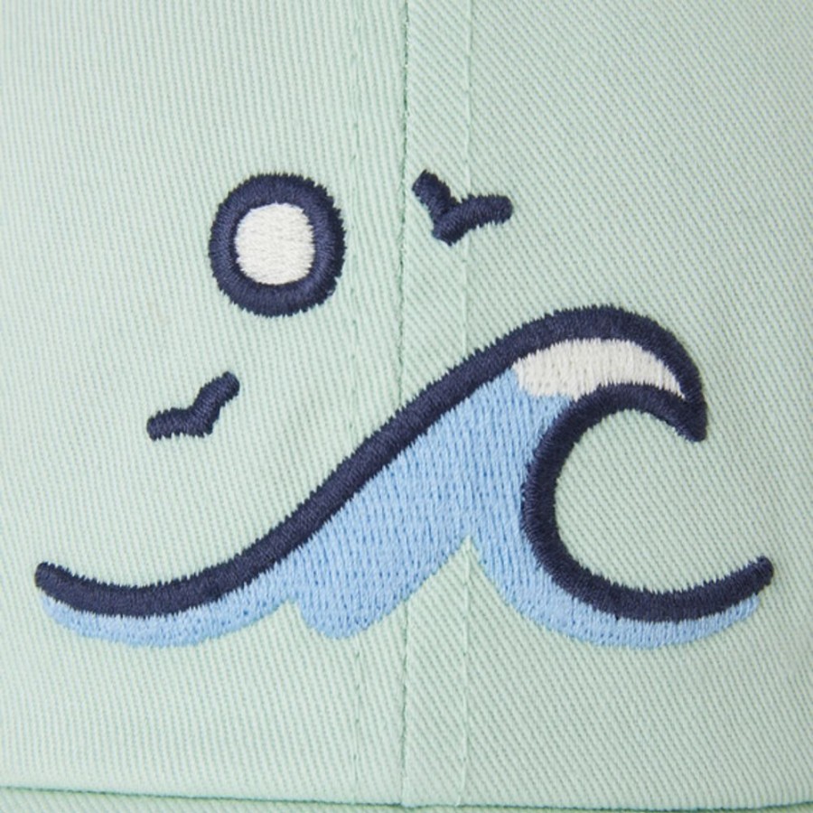 Men Life is Good Hats | Wave Curl Chill Cap Sage Green