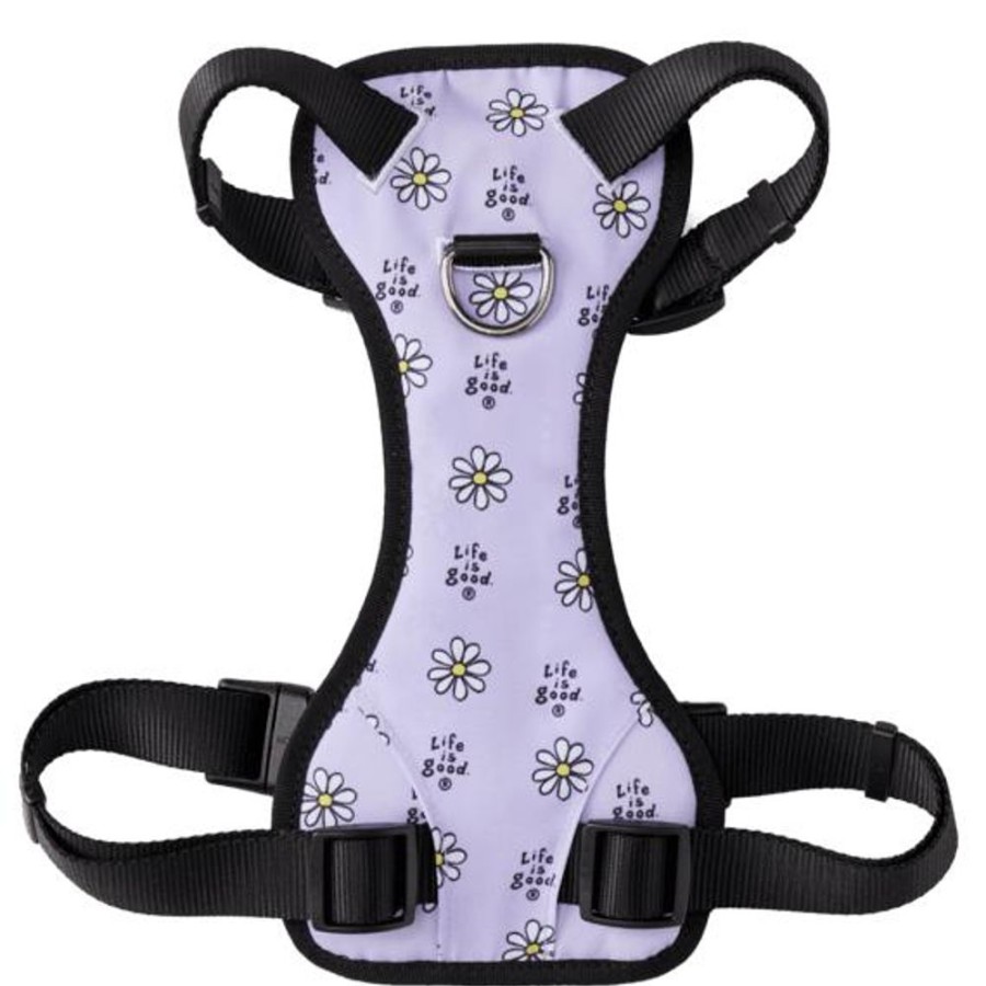 Home Coastal Pet | Vintage Daisy Dog Harness Lilac Purple