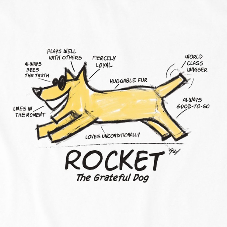 Men Life is Good Graphic Tees | Men'S The Anatomy Of Rocket Short Sleeve Tee Cloud White