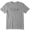 Men Life is Good Graphic Tees | Men'S Life Isn'T Easy Hockey Crusher Tee Heather Gray